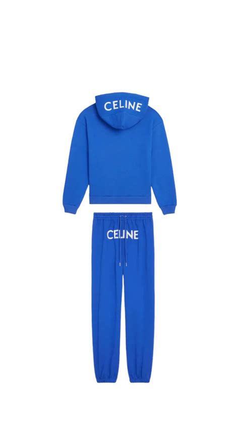 celine tracksuit blue|Celine tracksuit bottoms.